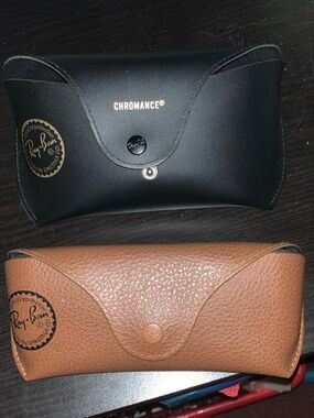 Ray-Ban Black and Brown Sunglasses Cases (2-Pack)